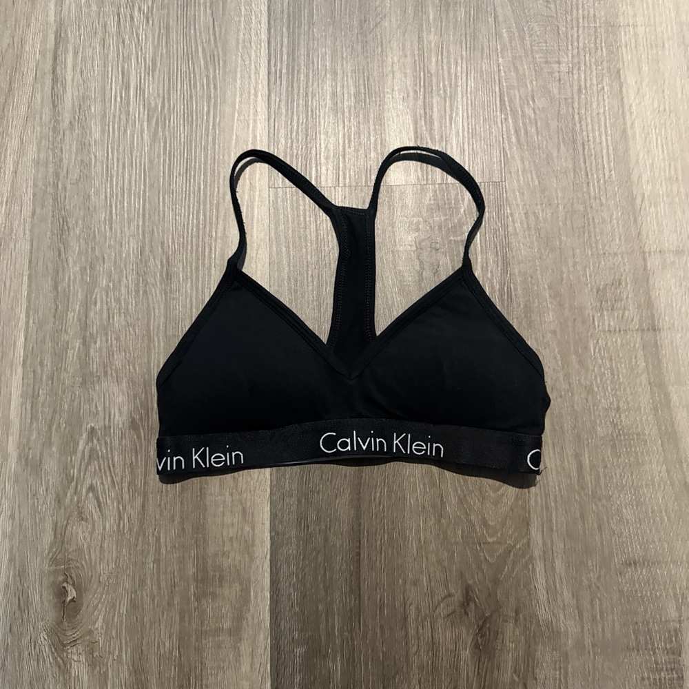 Calvin Klein Black Racerback Bralette